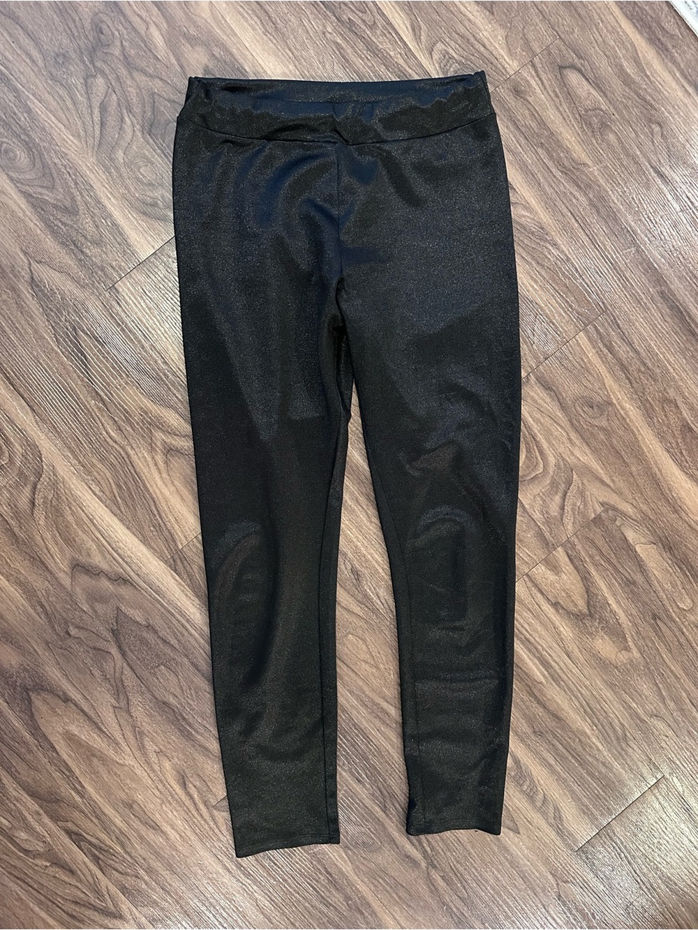 BCBGeneration Black shimmer Leggings For Women Size S Pre-owned